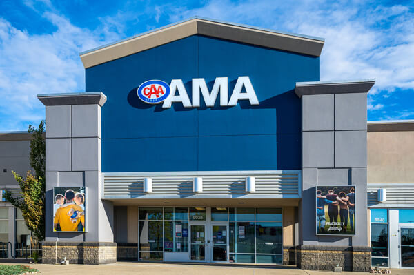 AMA Travel and ICE foreign exchange services at West Edmonton AMA Centre in Edmonton Alberta